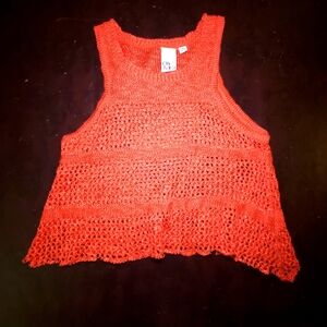 OhMG! Orange loose knit tank